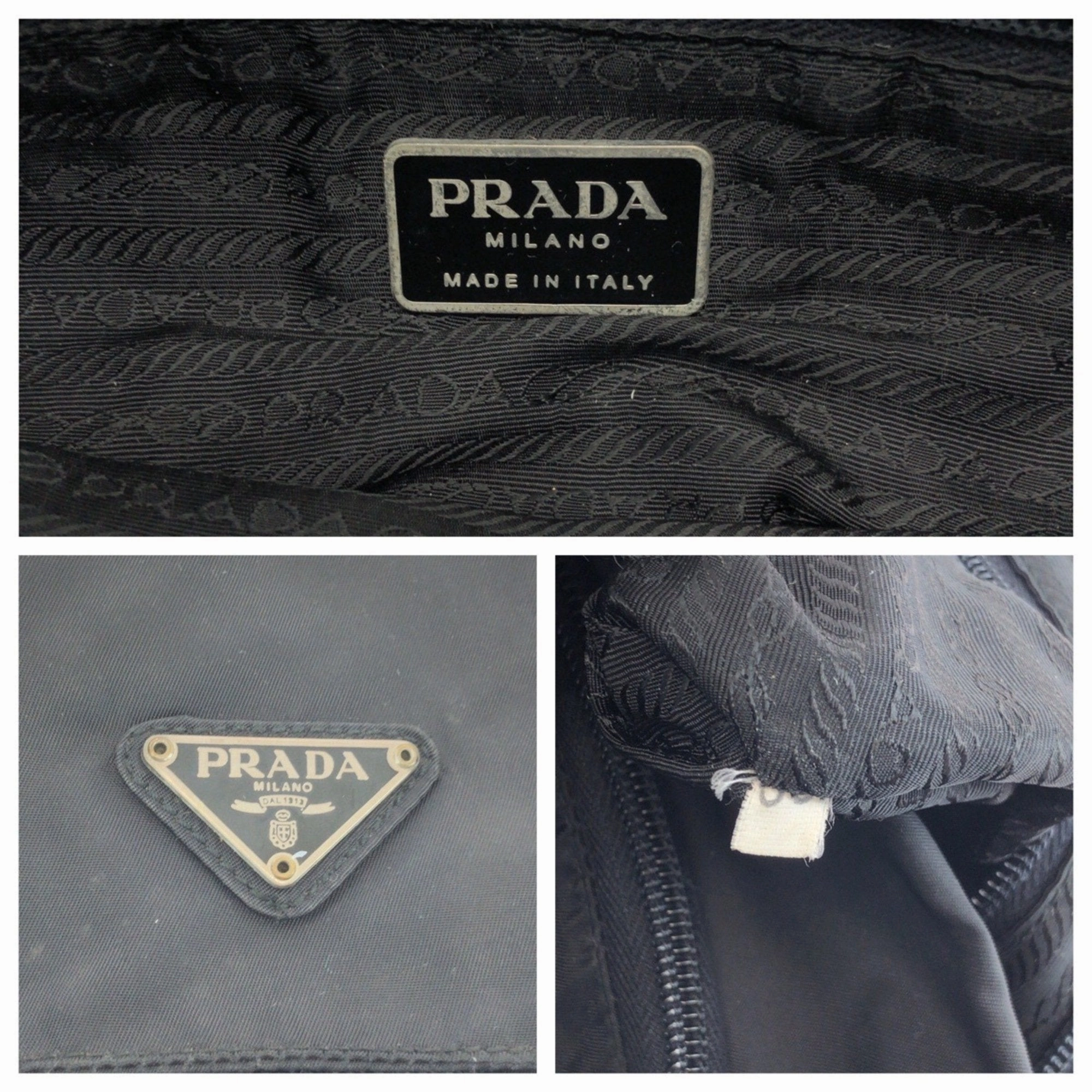 Prada Nylon Messenger Bag Shoulder Bag (Pre-Owned)