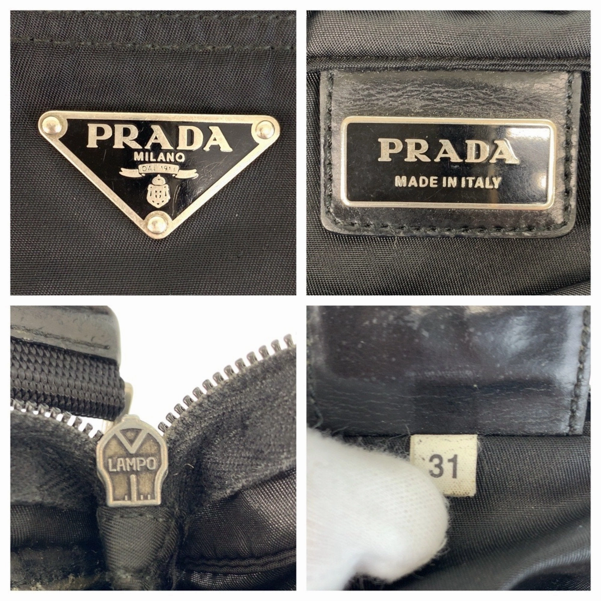 Prada Nylon Messenger Bag Shoulder Bag (Pre-Owned)