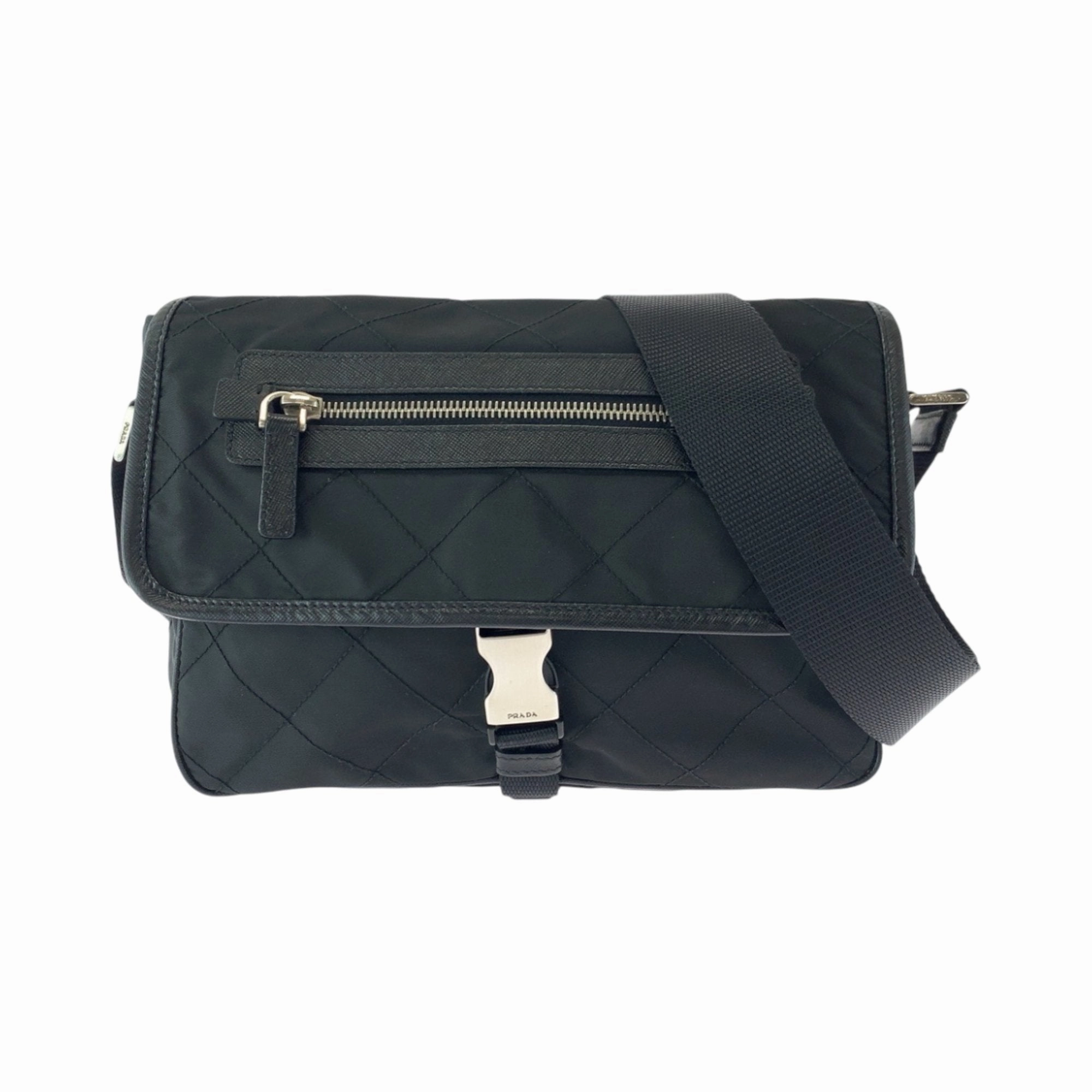 Prada Nylon Messenger Bag Shoulder Bag (Pre-Owned)