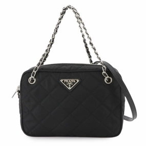 Prada Nylon Saffiano Triangle Handbag Shoulder Bag (Pre-Owned)