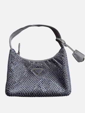 Prada Purple Crystal Re-Edition 2005 Bag