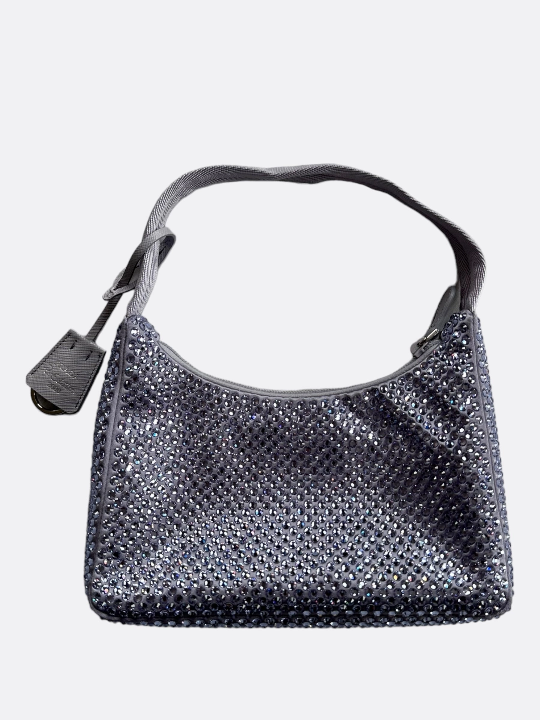 Prada Purple Crystal Re-Edition 2005 Bag