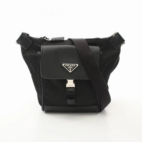 Prada Re-Nylon Leather Shoulder Bag