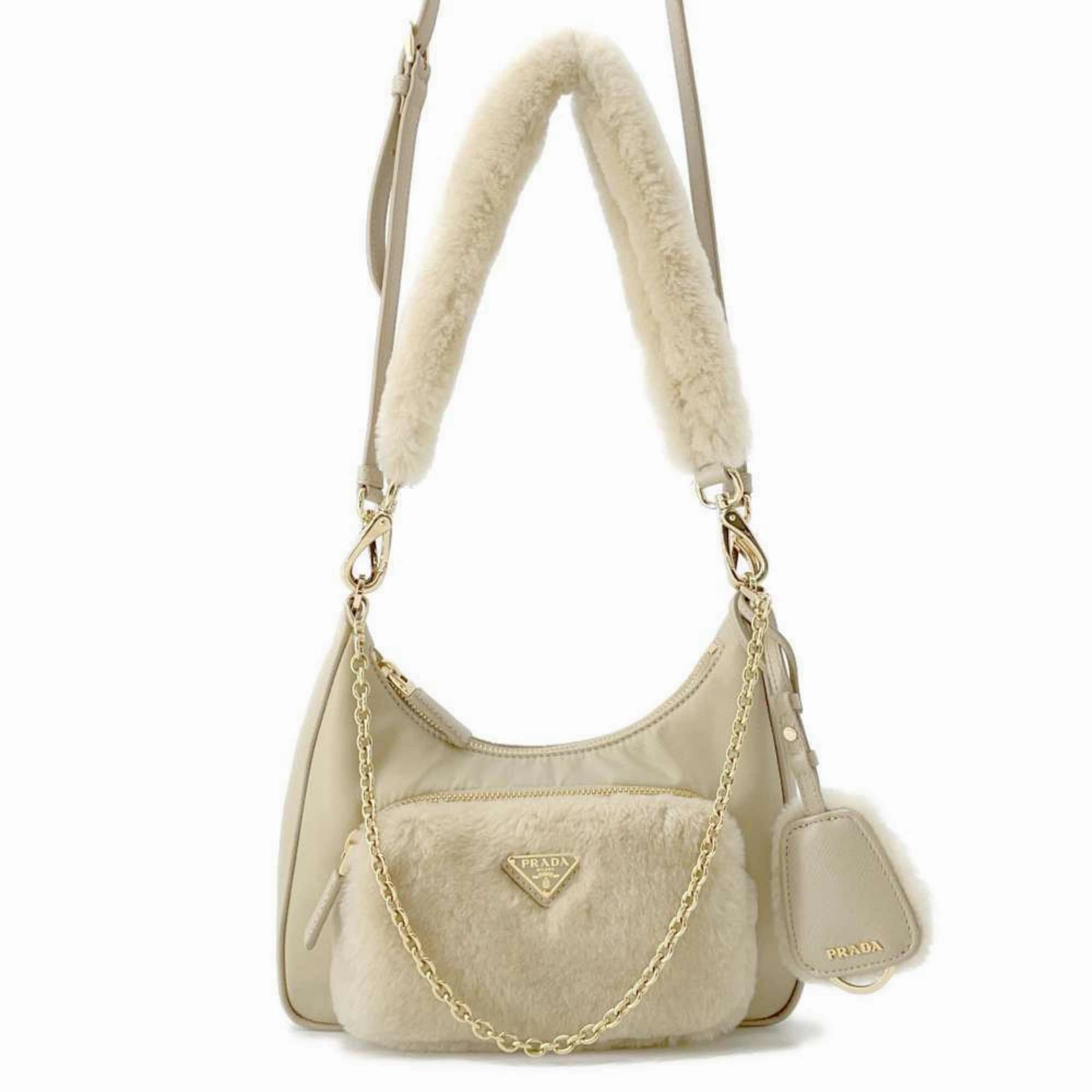 Prada Re-Nylon Synthetic Shoulder Bag (Pre-Owned)