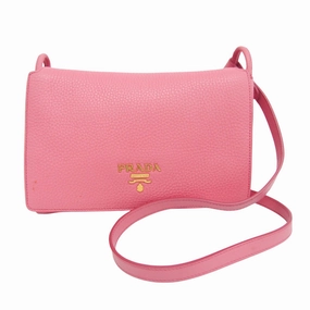 Prada Vitello Leather Shoulder Bag (Pre-Owned)