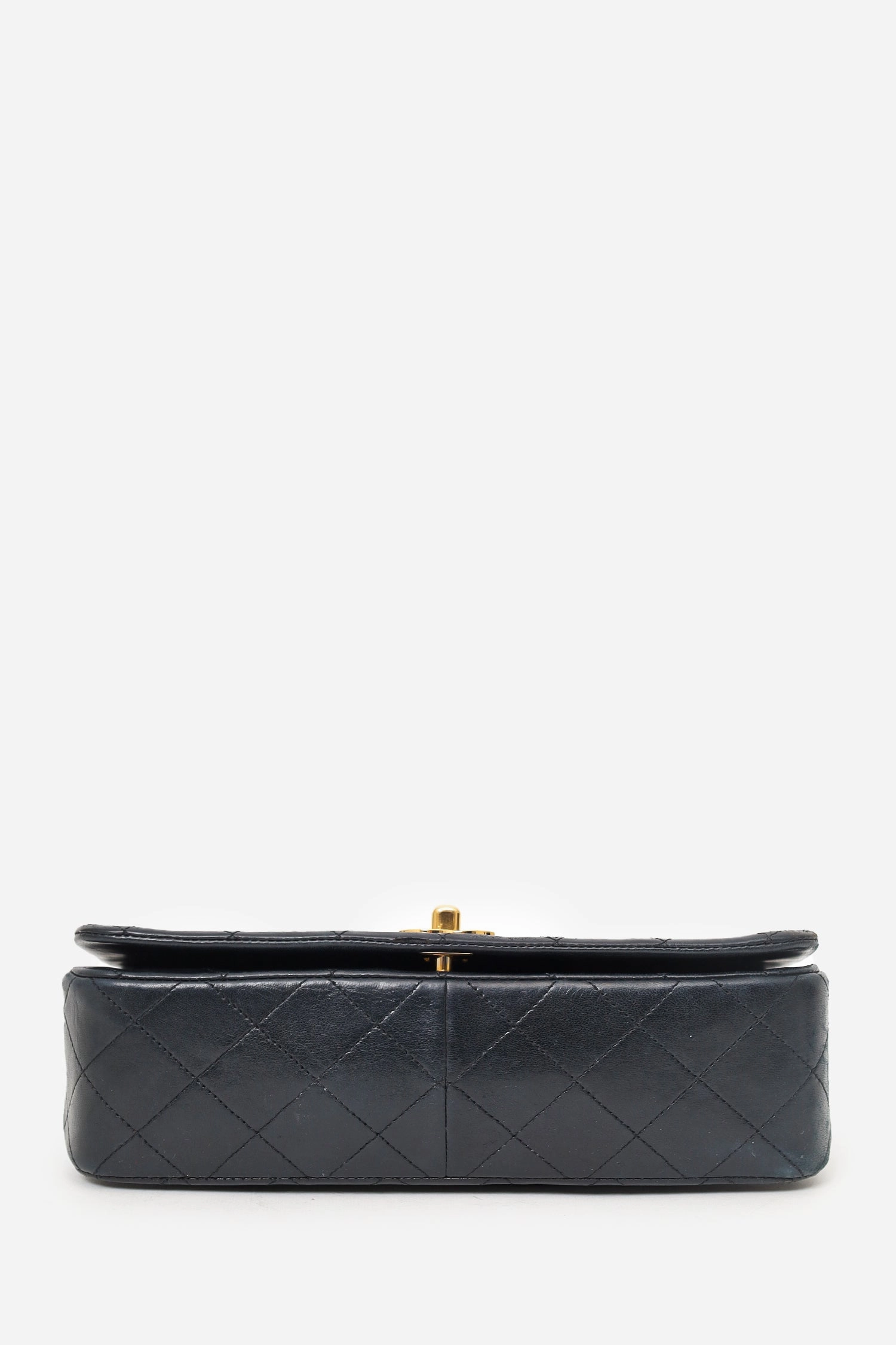 Pre-Loved Chanel 1989-91 Black Quilted Lambskin Full Flap Bag (As Is)
