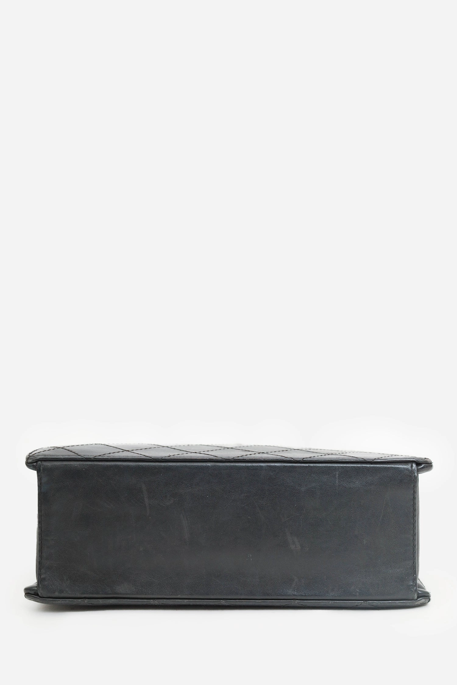 Pre-Loved Chanel 1996-97 Black Leather Matelasse Coco Mark Tote
