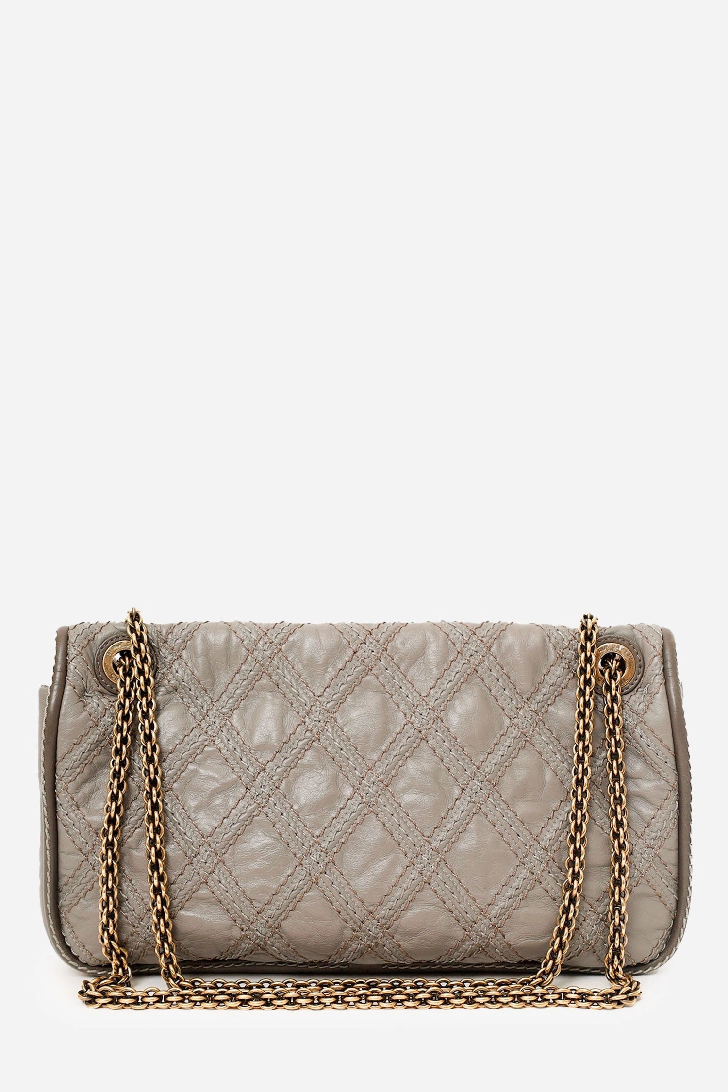 Pre-loved Chanel 2011 Grey Quilted Leather Paris-Bombay Triptych Flap Bag