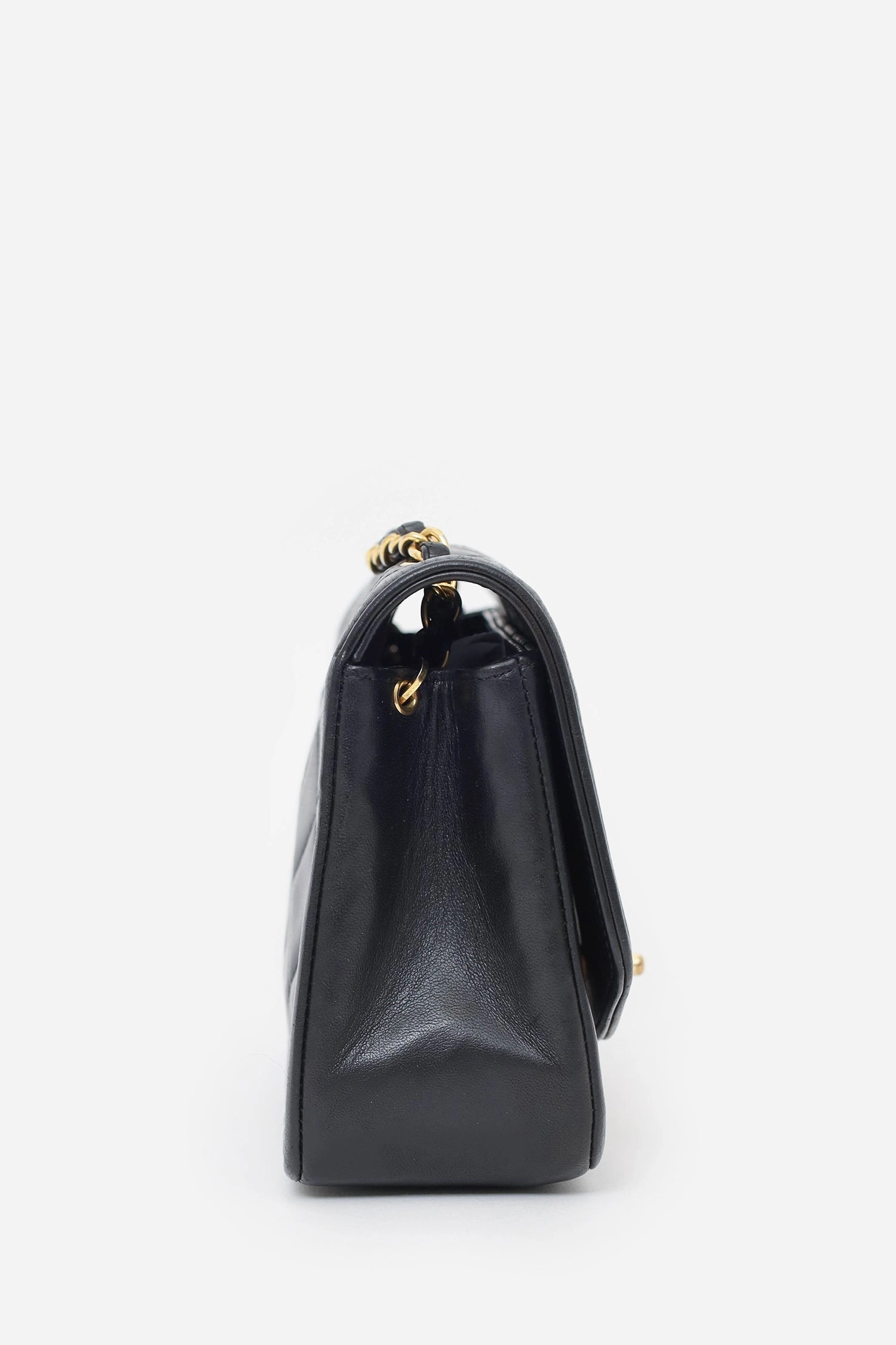 Pre-Loved Chanel Black Lambskin Small Diana Flap Bag