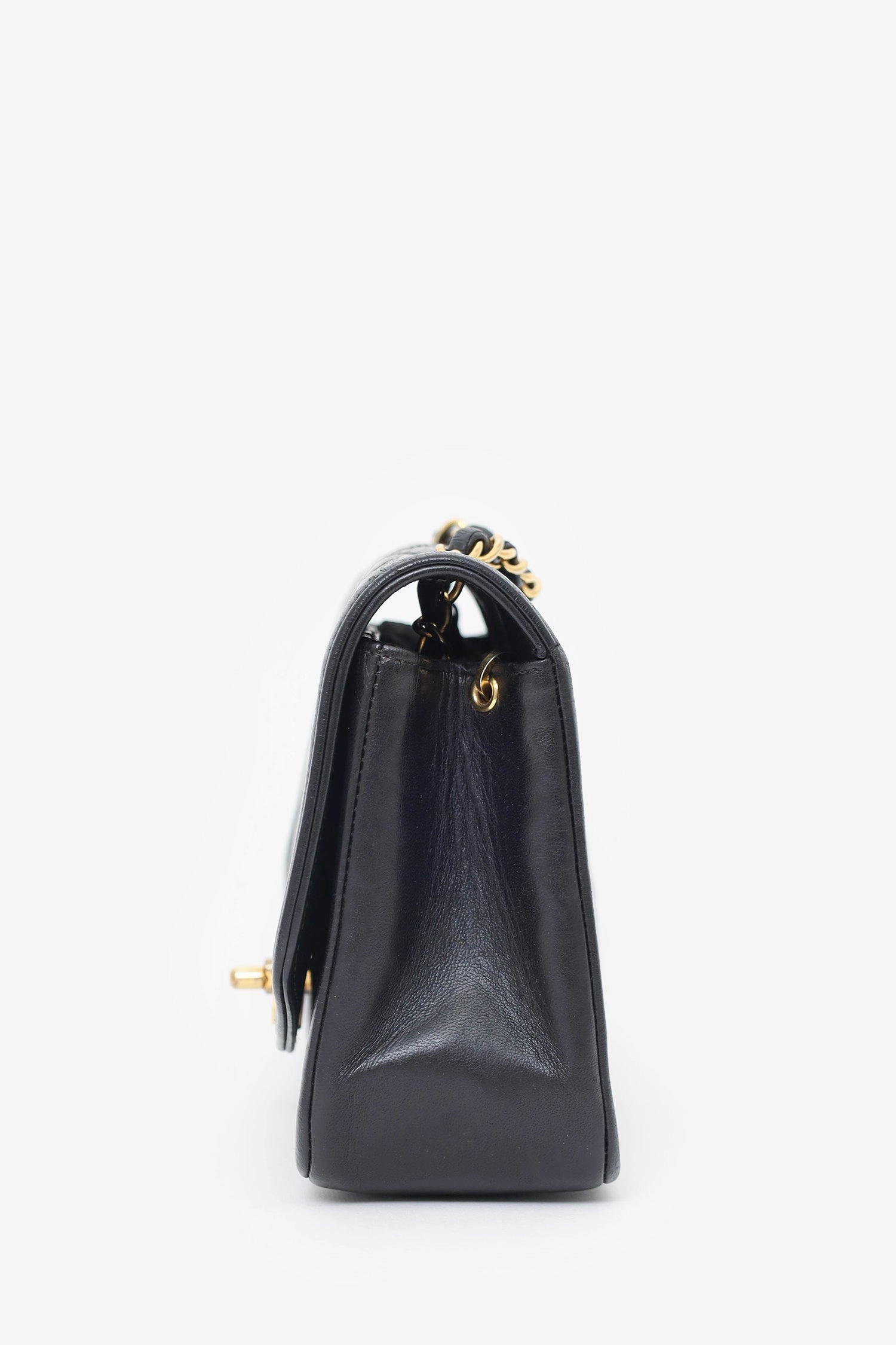 Pre-Loved Chanel Black Lambskin Small Diana Flap Bag