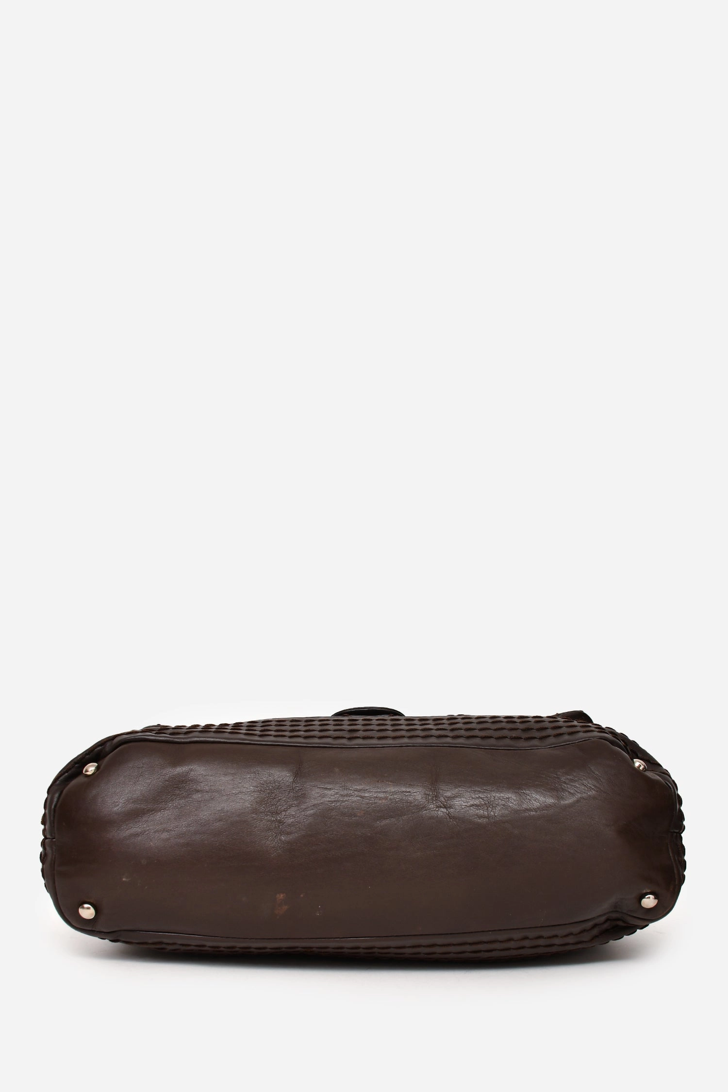 Pre-loved Chanel Brown Leather Expandable Ligne Flap Bag (As Is)