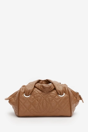 Pre-Loved Chanel Brown Quilted Caviar Leather Timeless Bowler Bag