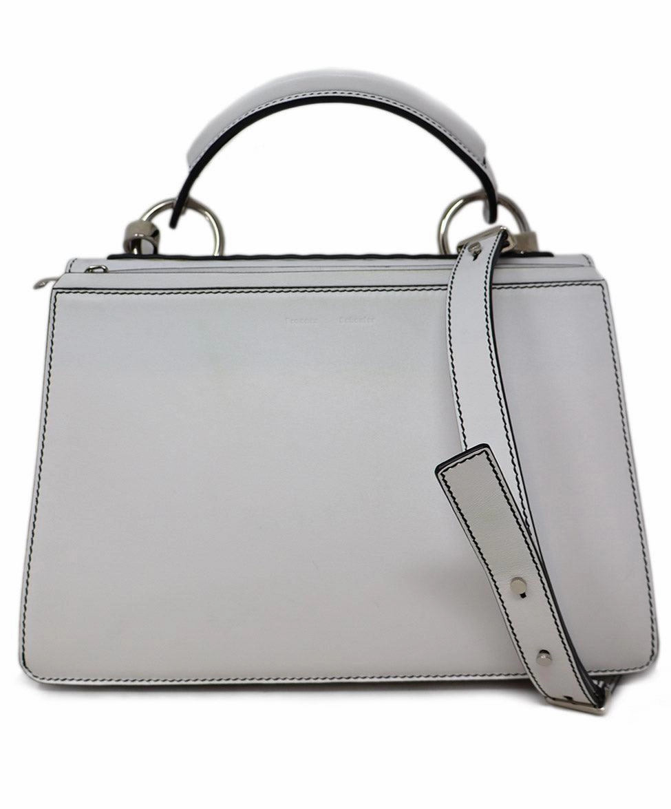 Proenza Schouler White Leather Studded Shoulder Bag