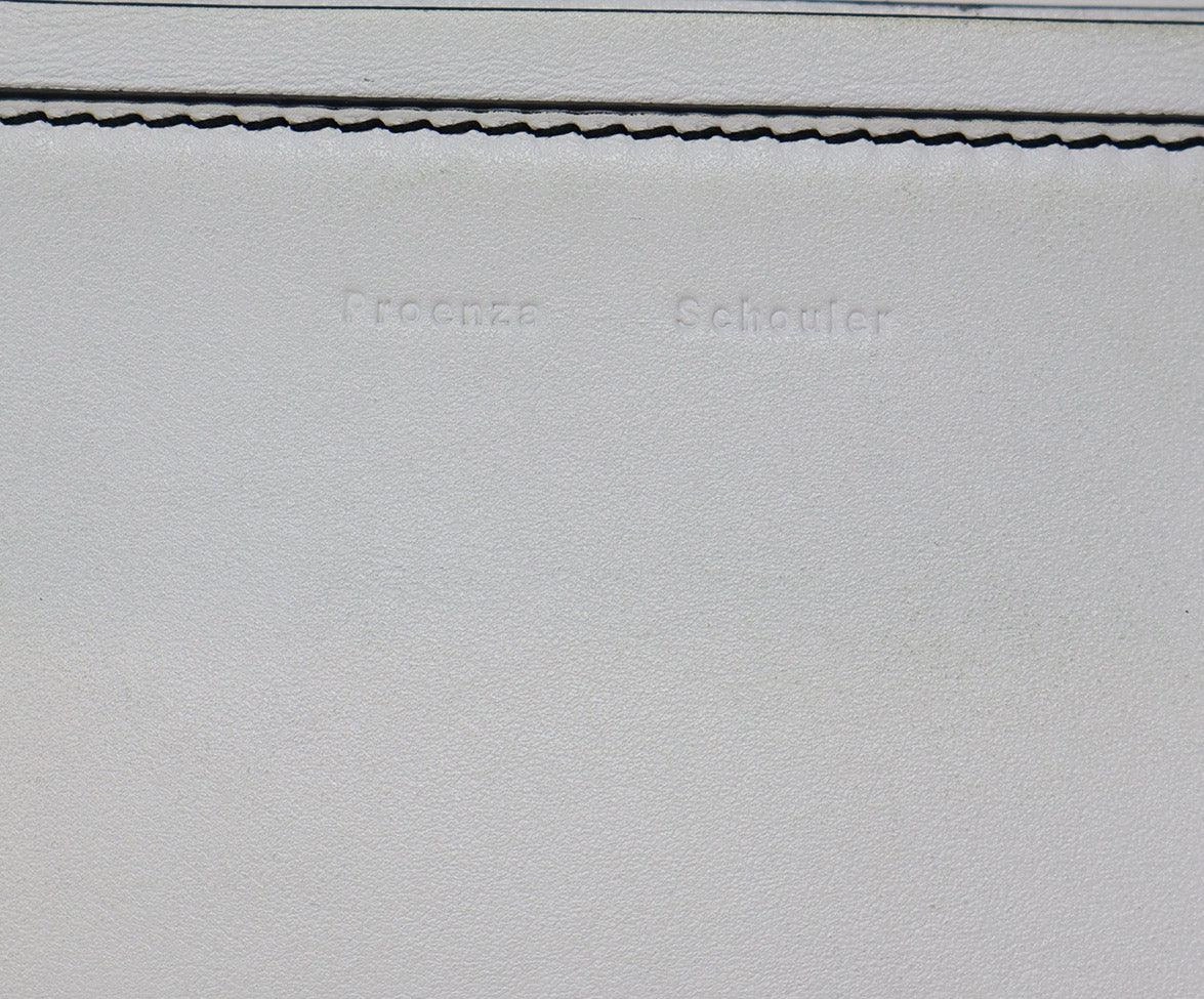 Proenza Schouler White Leather Studded Shoulder Bag