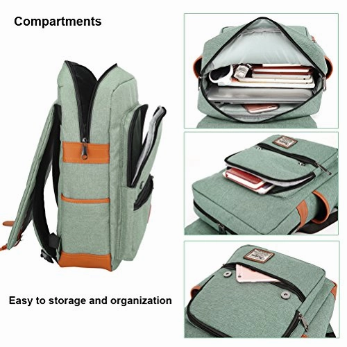 Professional Laptop Backpack with USB Charging Port, Feskin Fashion Travel Bag Vintage Business