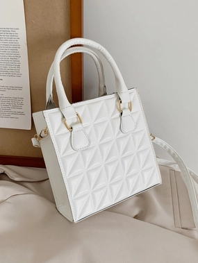 Quilted Satchel Bag