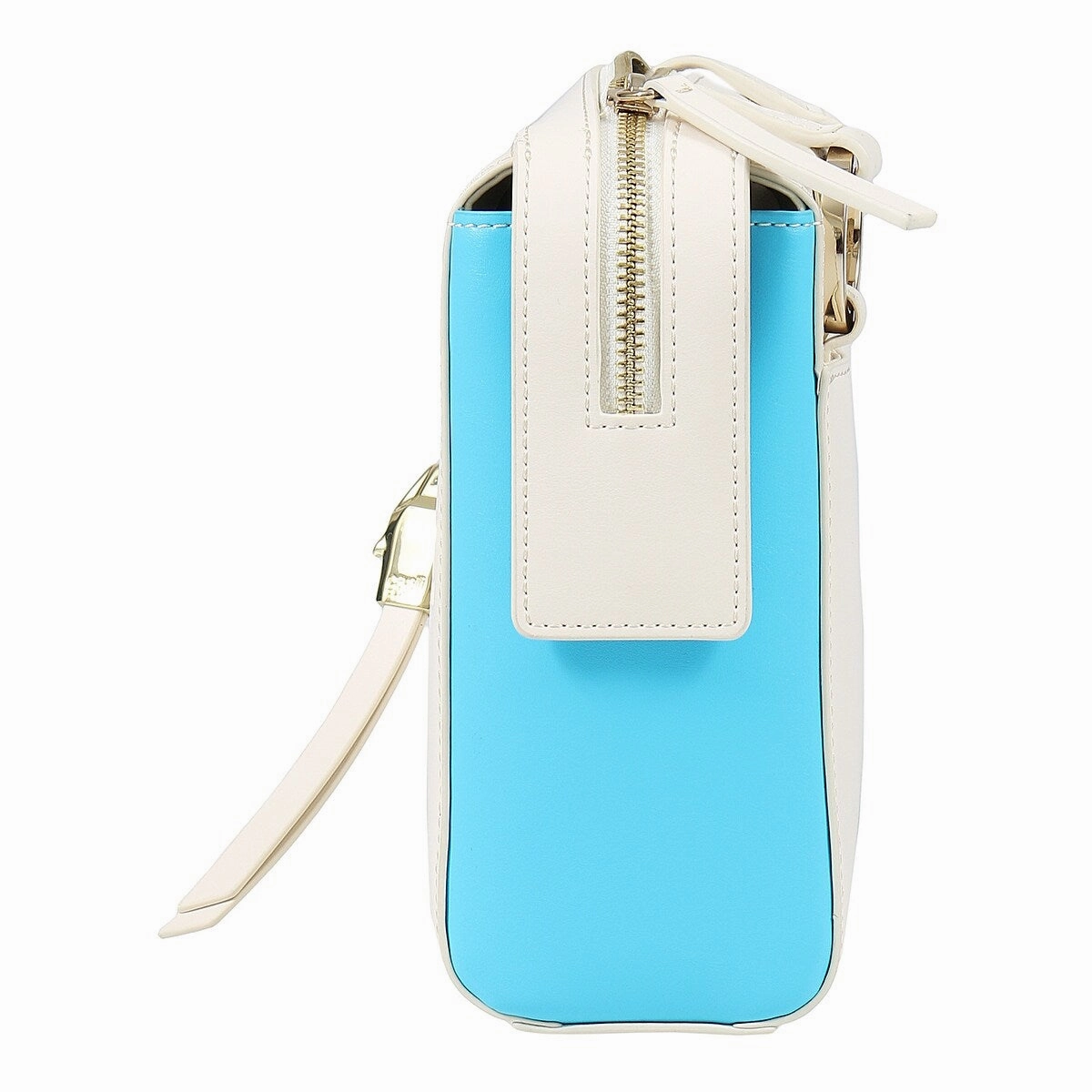 Roberto Cavalli Class GWLPD5 T37 Brigitte 0 Ivory/Blue Medium Shoulder Bag for womens