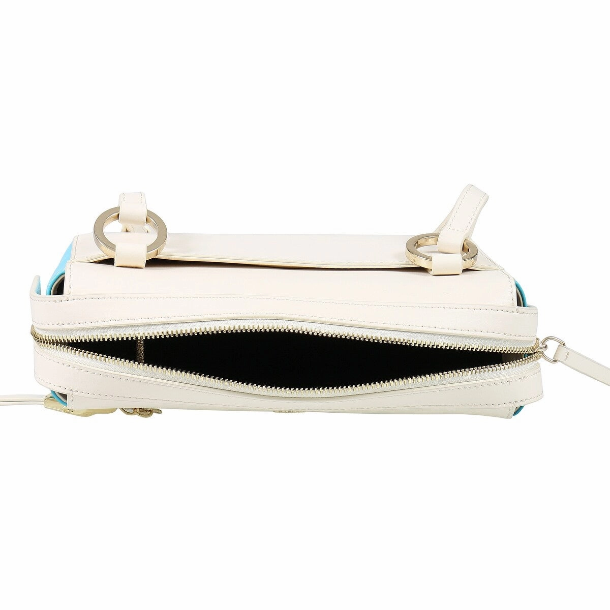 Roberto Cavalli Class GWLPD5 T37 Brigitte 0 Ivory/Blue Medium Shoulder Bag for womens