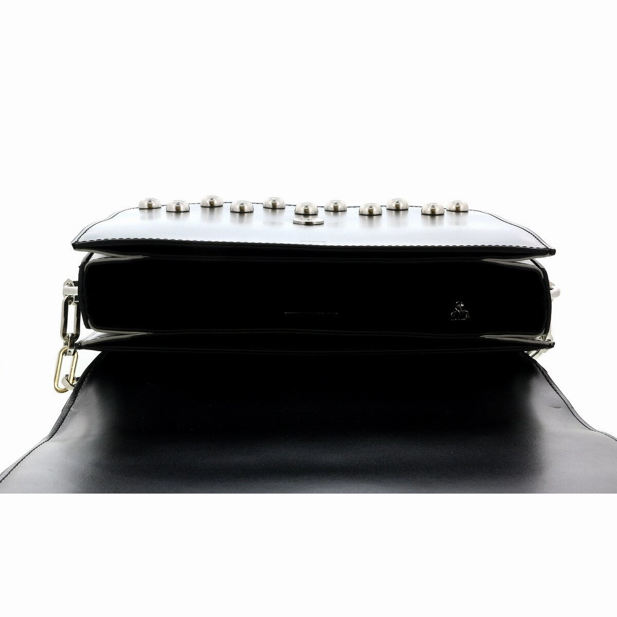 Roberto Cavalli HXLPGX 999 Black Studded Large Shoulder Bag for womens