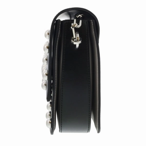 Roberto Cavalli HXLPGX 999 Black Studded Large Shoulder Bag for womens