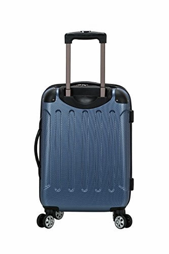 Rockland London Hardside Spinner Wheel Luggage, Blue, Carry-On 20-Inch