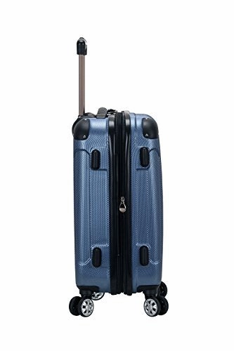 Rockland London Hardside Spinner Wheel Luggage, Blue, Carry-On 20-Inch