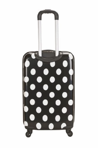 Rockland Luggage 20 Inch Carry On, Black Dot, Medium