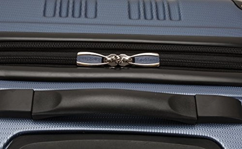 Rockland Luggage 3 Piece Abs Upright Luggage Set, Blue, Medium