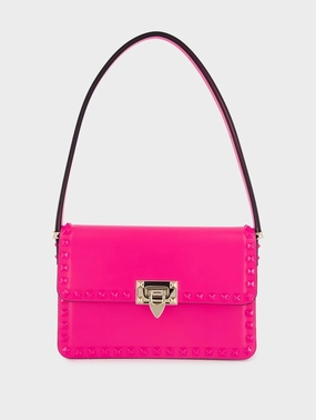 Rockstud23 Leather Shoulder Bag