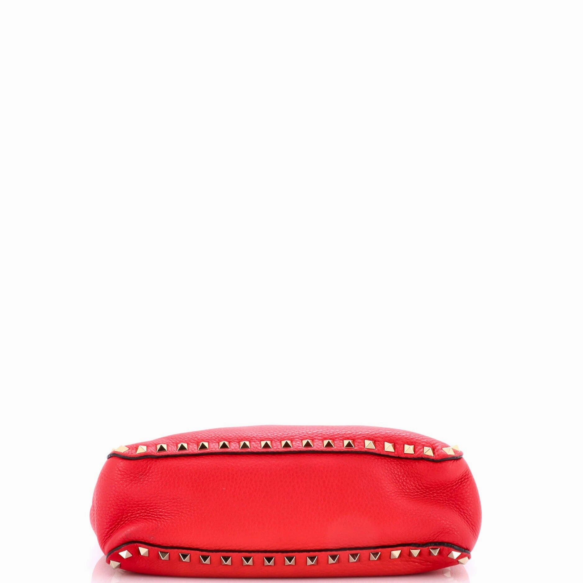 Rockstud Flip Lock Messenger Bag Leather Small