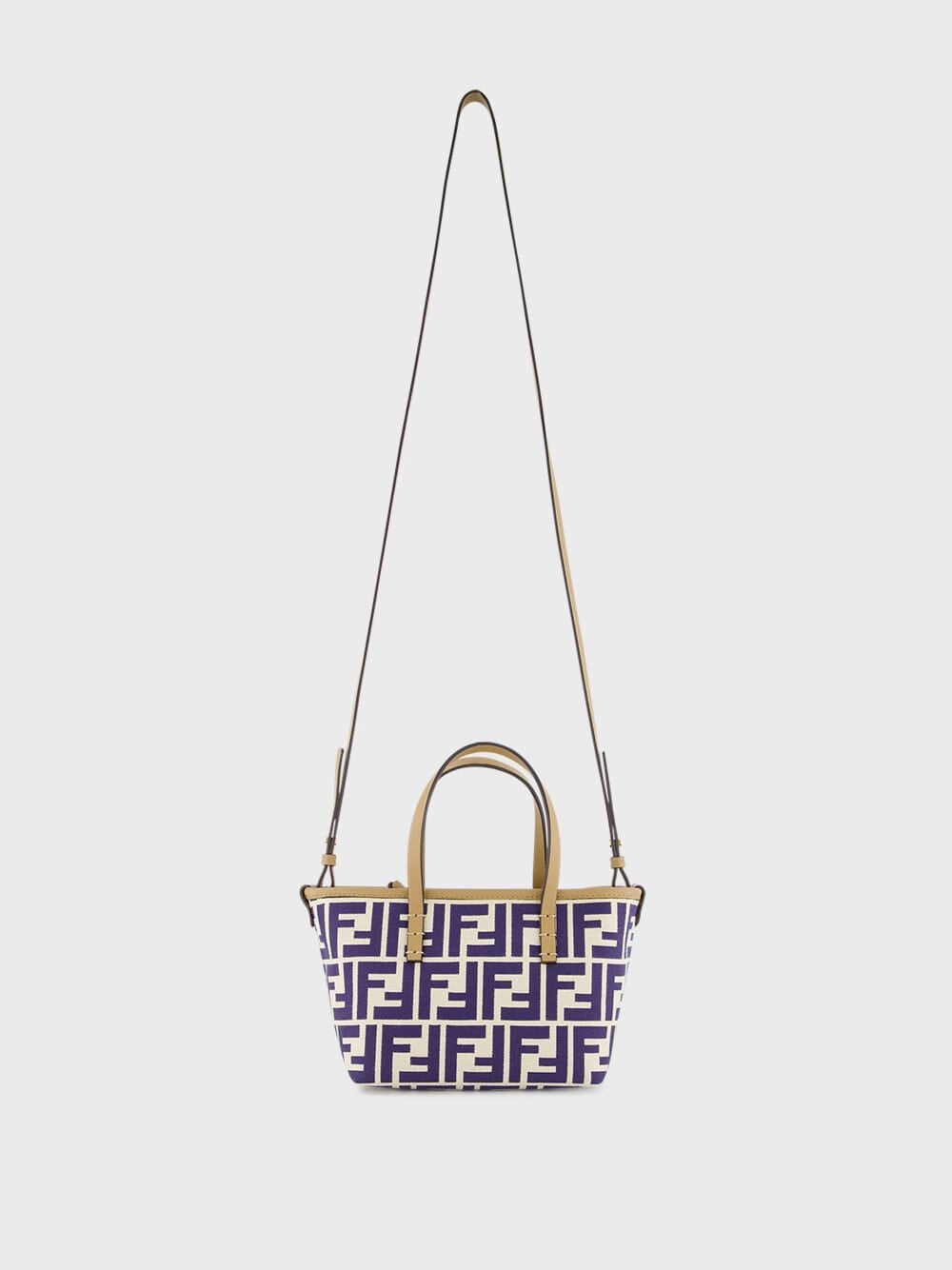 Roll Mini FF Midnight Blue Jacquard Mini Bag