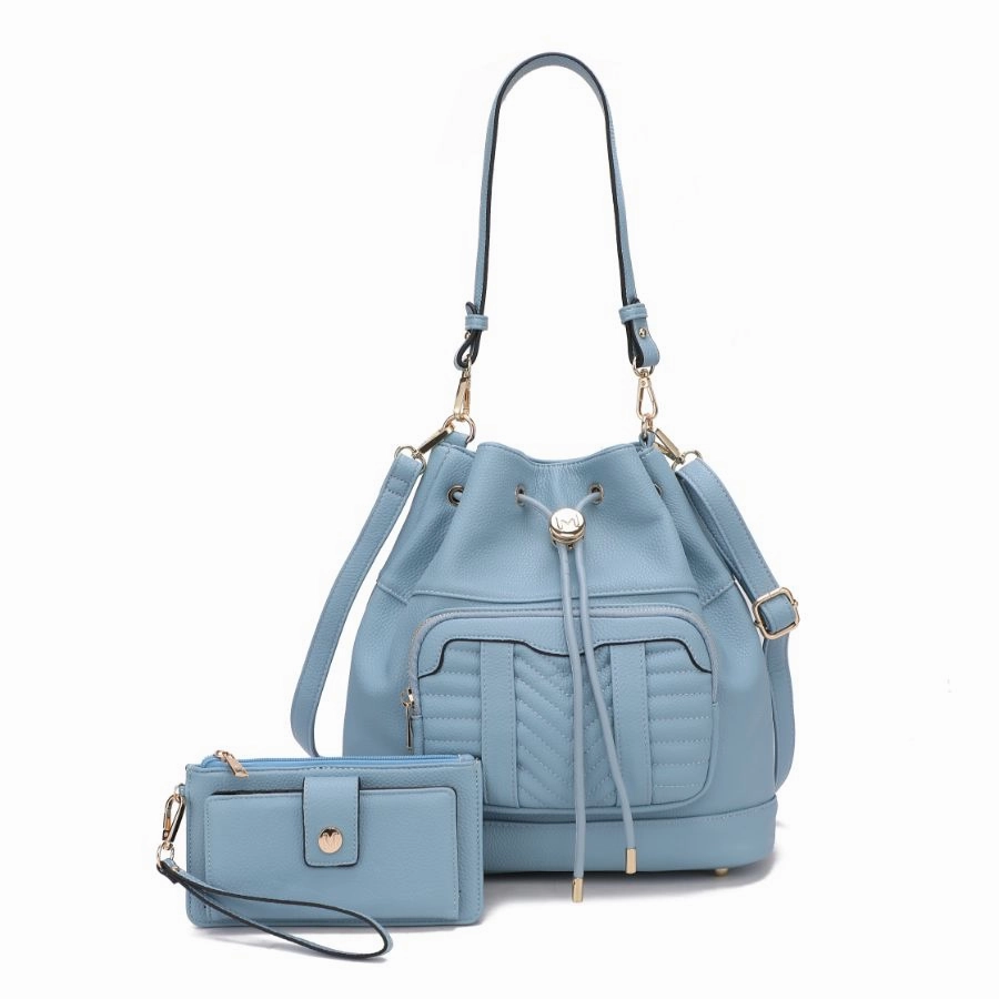 Ryder Vegan Leather Womens Shoulder Bag with Wallet - 2 pieces