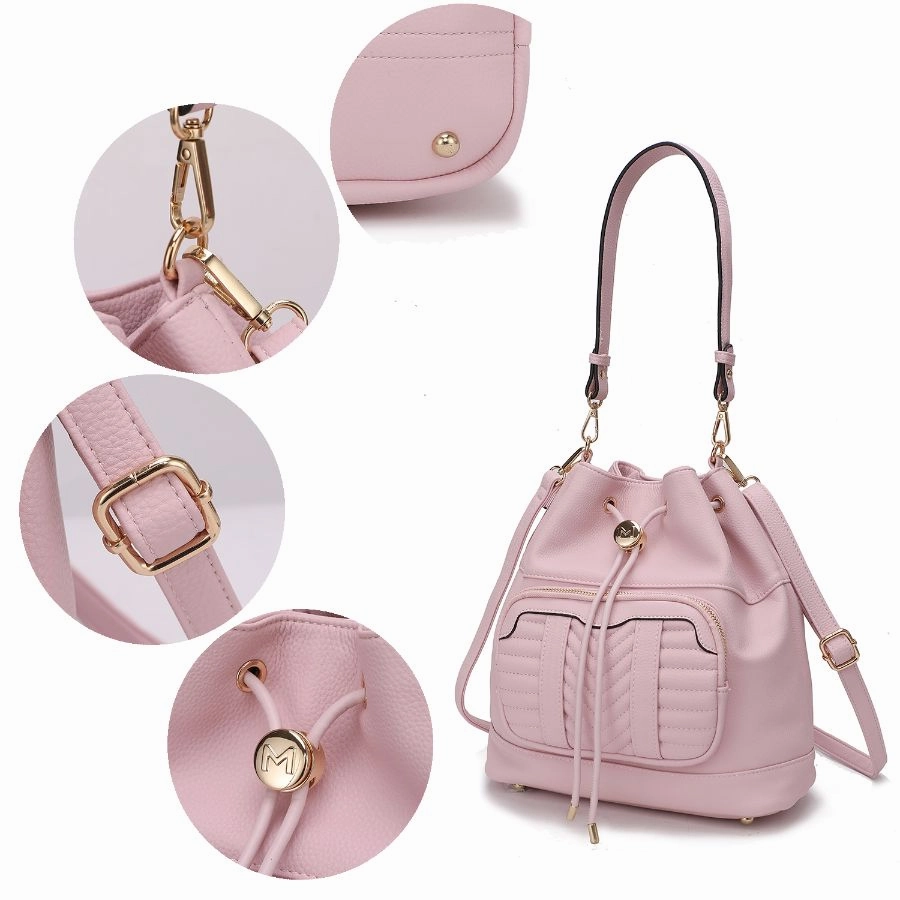 Ryder Vegan Leather Womens Shoulder Bag with Wallet - 2 pieces