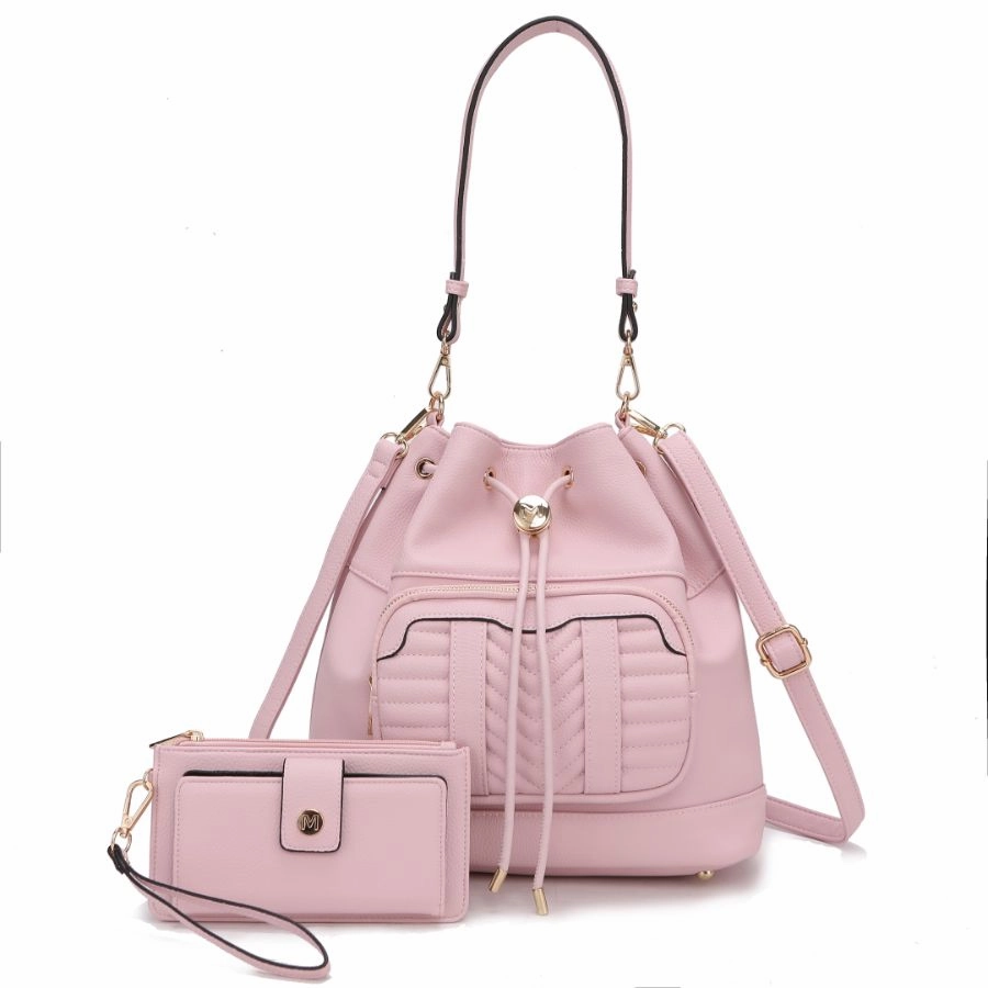 Ryder Vegan Leather Womens Shoulder Bag with Wallet - 2 pieces