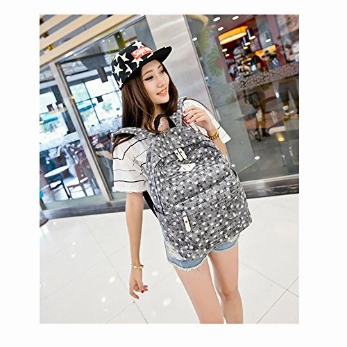 S Kaiko Flower Pattern Canvas Backpack Casual Daypacks School Backpack For Women And Men Laptop