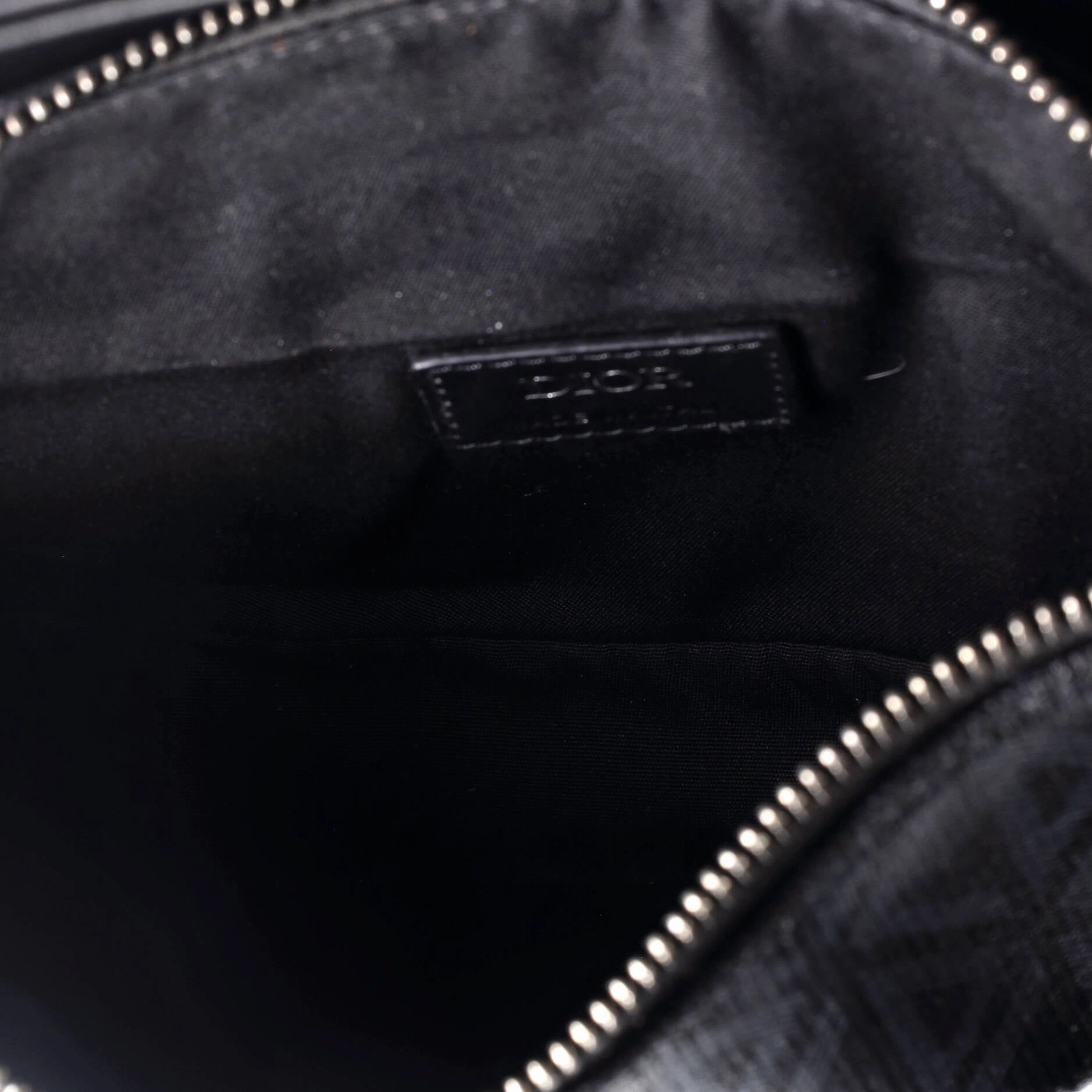 Saddle Crossbody Bag CD Diamond Coated Canvas and Leather