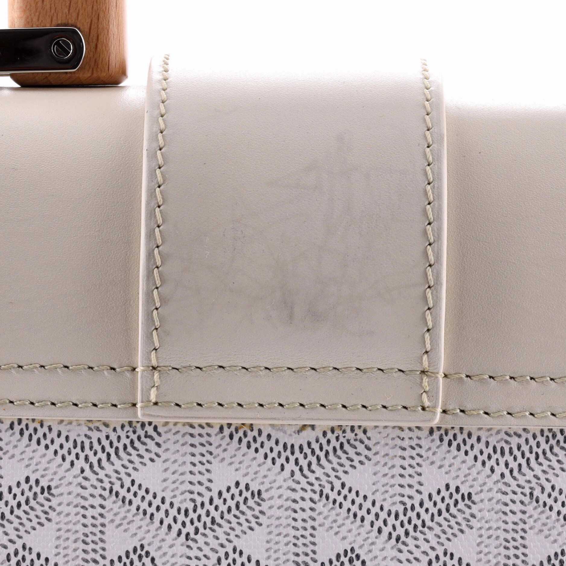 Saigon Top Handle Bag Coated Canvas with Leather PM