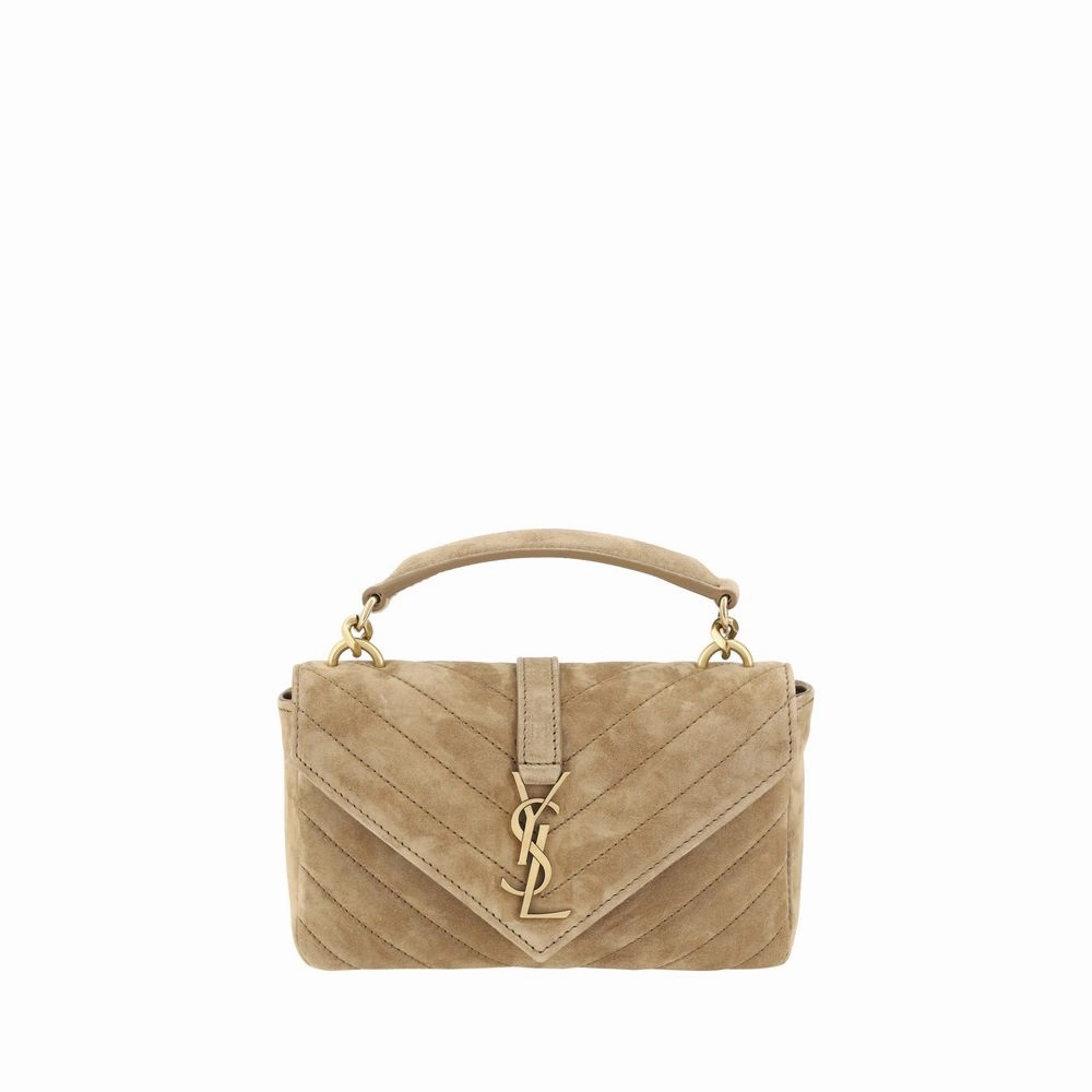 Saint Laurent Suede Shoulder Bag