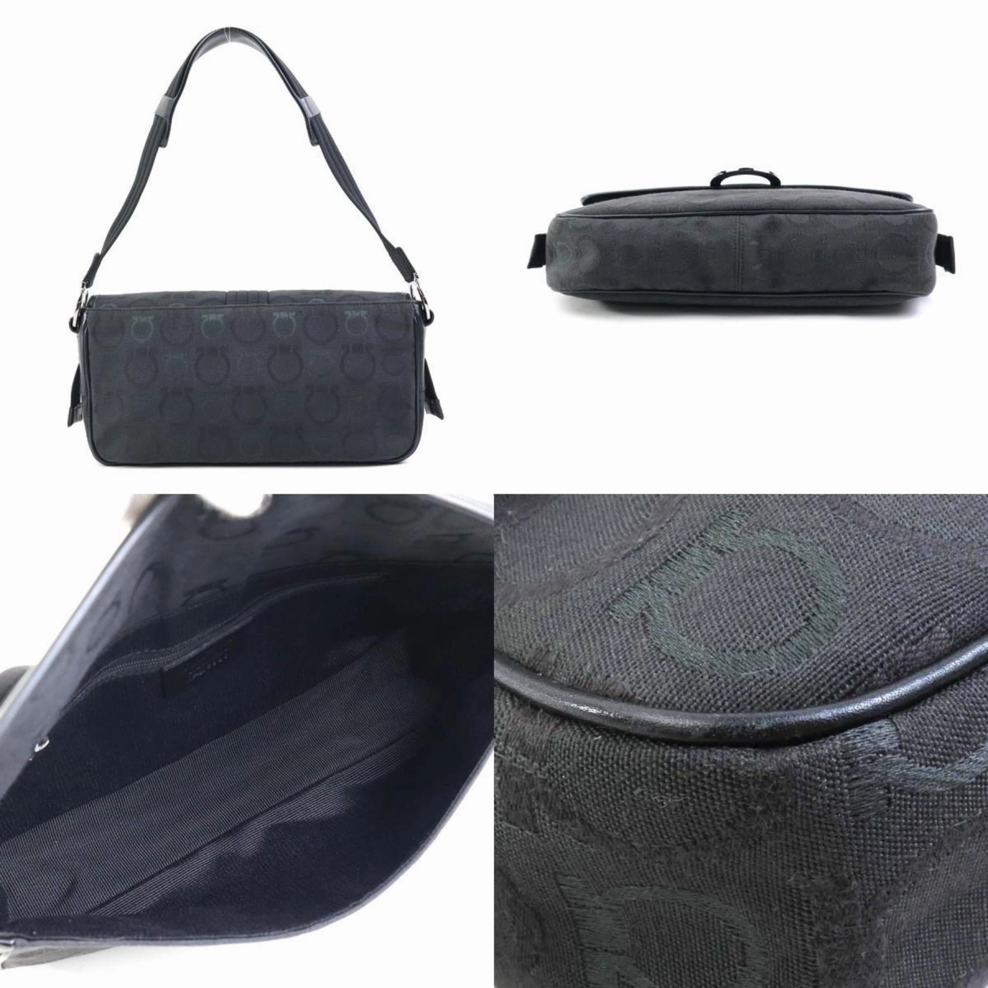 Salvatore Ferragamo  Canvas Shoulder Bag (Pre-Owned)