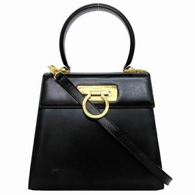 Salvatore Ferragamo Gancini   Leather Handbag (Pre-Owned)