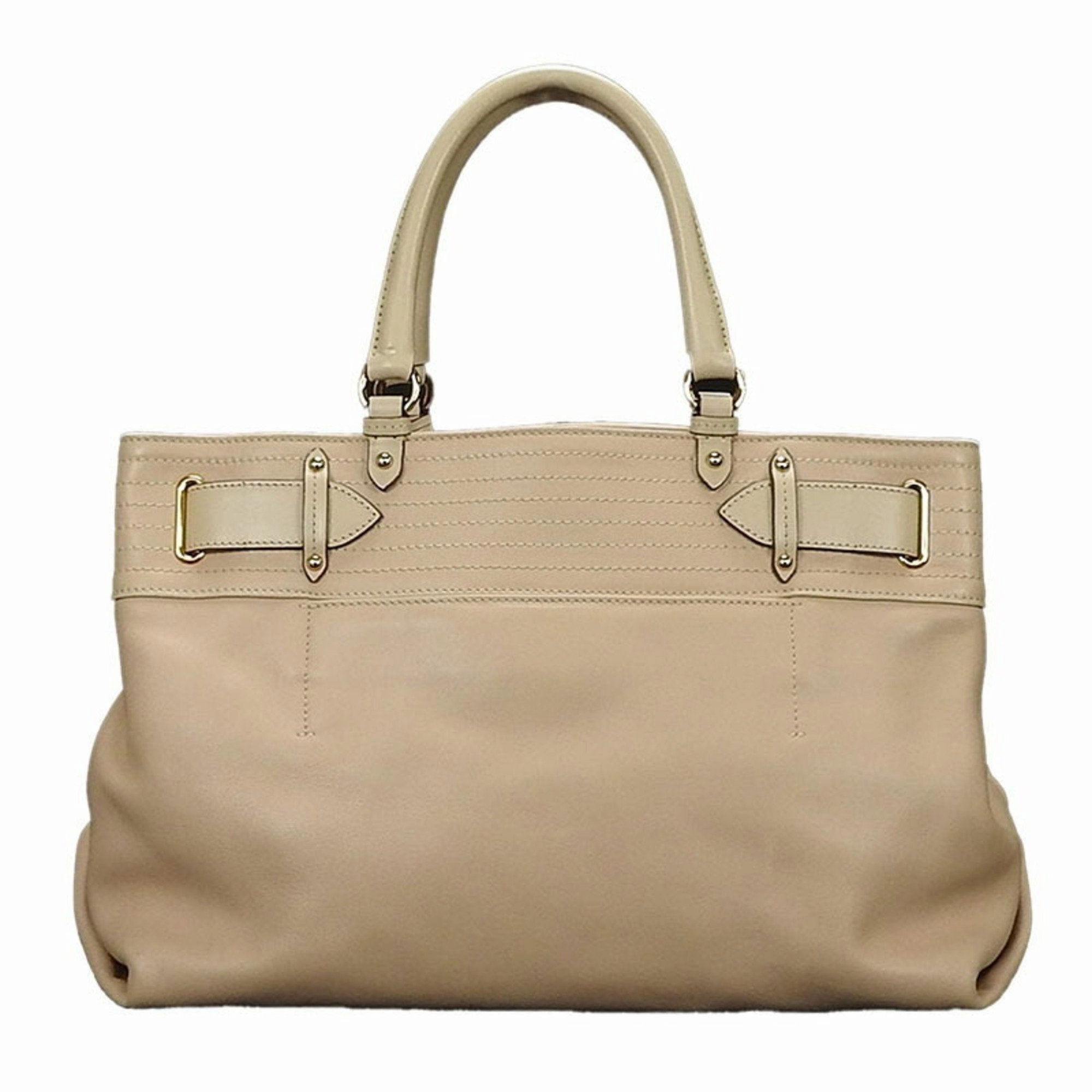 Salvatore Ferragamo Gancini Leather Handbag Shoulder Bag (Pre-Owned)