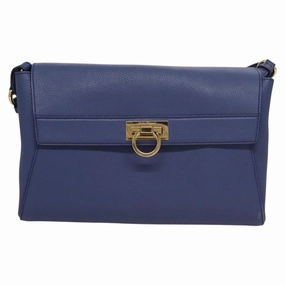 Salvatore Ferragamo Gancini Leather Shoulder Bag (Pre-Owned)