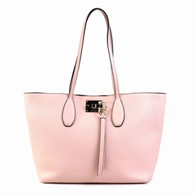 Salvatore Ferragamo Gancini  Leather Shoulder Bag (Pre-Owned)