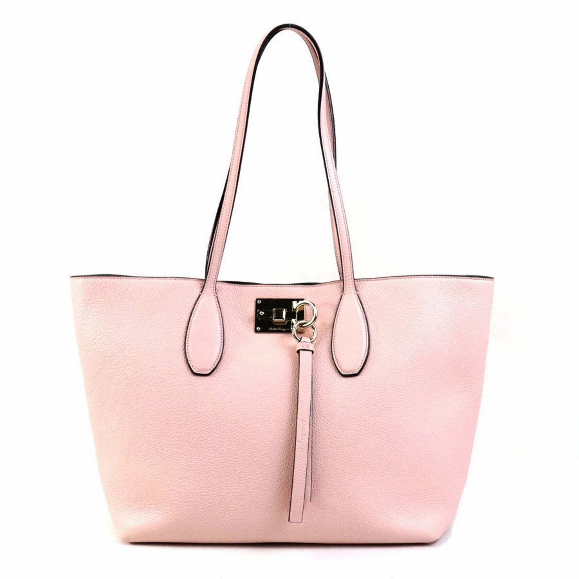Salvatore Ferragamo Gancini  Leather Shoulder Bag (Pre-Owned)