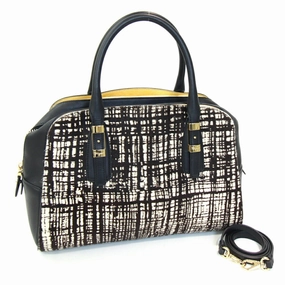 Salvatore Ferragamo  gold Off- Leather Handbag Shoulder Bag (Pre-Owned)