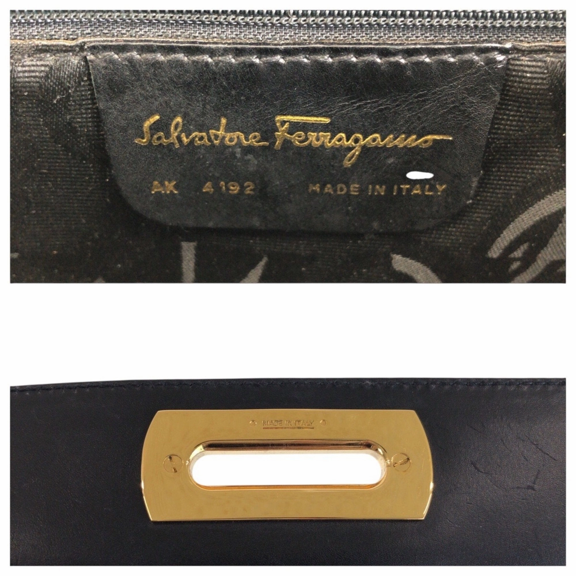 Salvatore Ferragamo Leather Handbag (Pre-Owned)