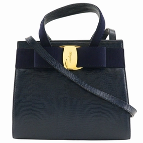 Salvatore Ferragamo Leather Handbag (Pre-Owned)