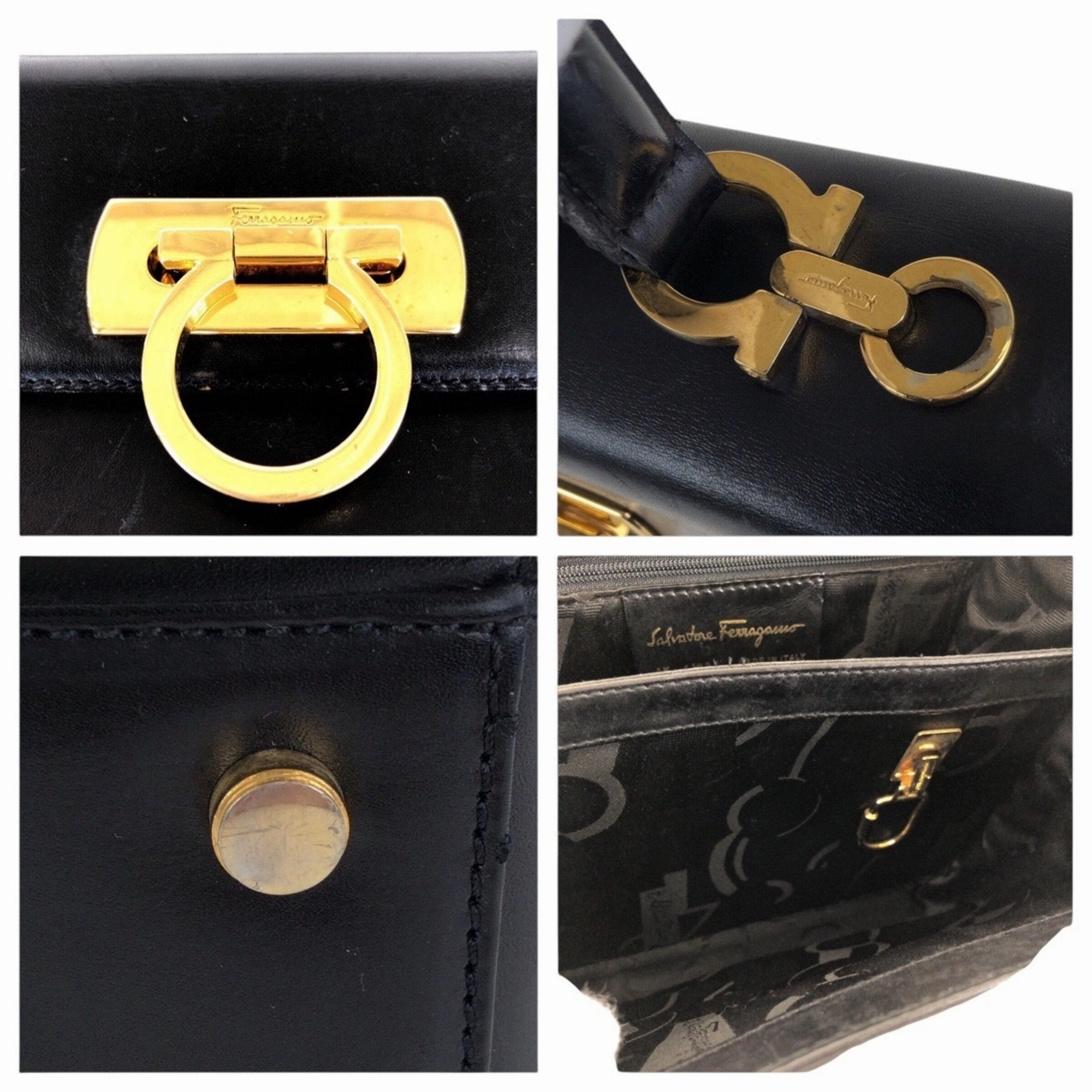 Salvatore Ferragamo Leather Handbag (Pre-Owned)