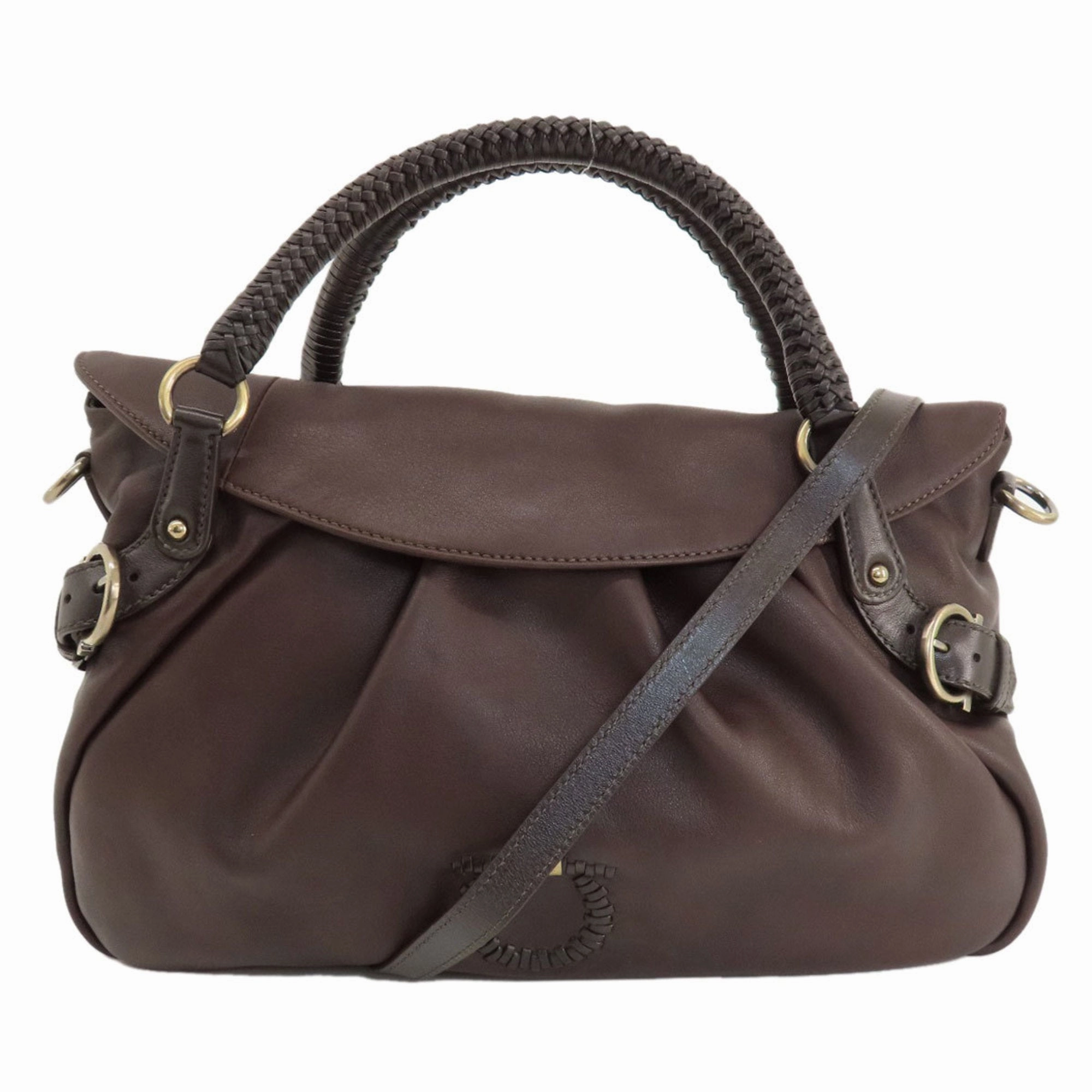 Salvatore Ferragamo  Leather Handbag (Pre-Owned)