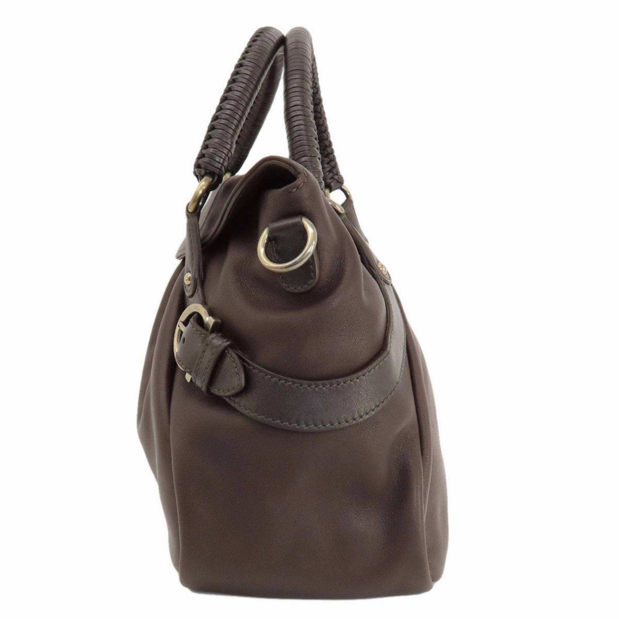 Salvatore Ferragamo  Leather Handbag (Pre-Owned)